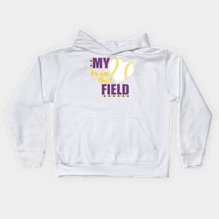 Softball Mom Kids Hoodie